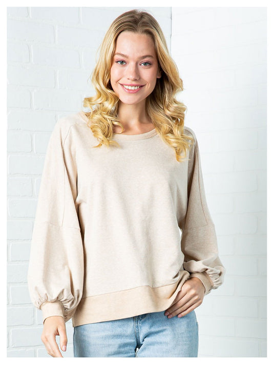 Open Back Cross Wrap Pull Over