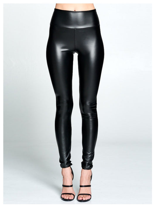Pleather Stretch Leggings