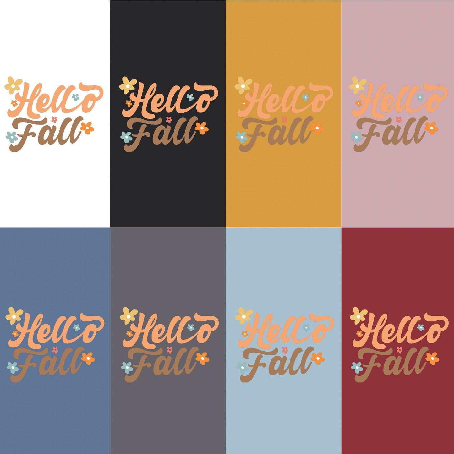 ?Autumn Embrace: ?Hello Fall? Themed Graphic Tee?