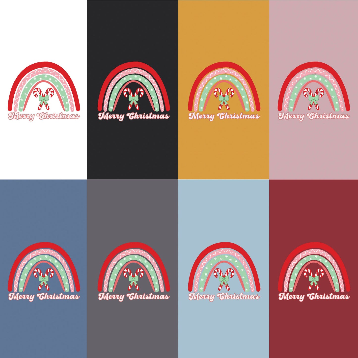 Vibrant Design Jolly 'Merry Christmas' T-shirt