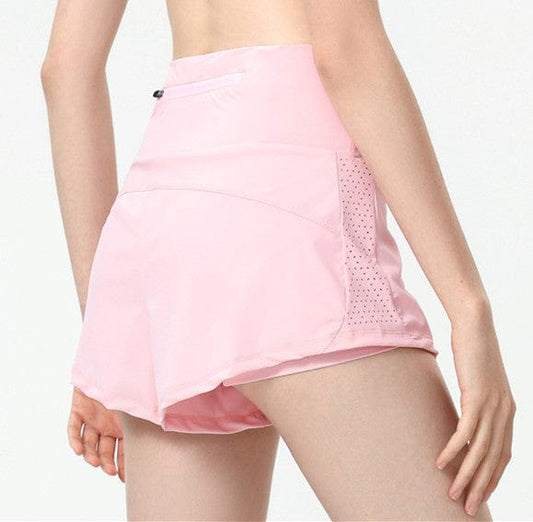 Active Shorts with Back Zipper Pocket