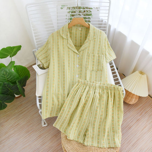 Floral Striped Pattern Lounge Coordinates