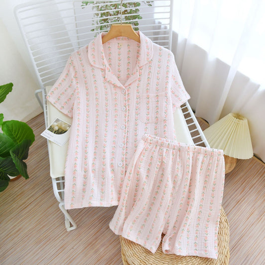 Floral Striped Pattern Lounge Coordinates