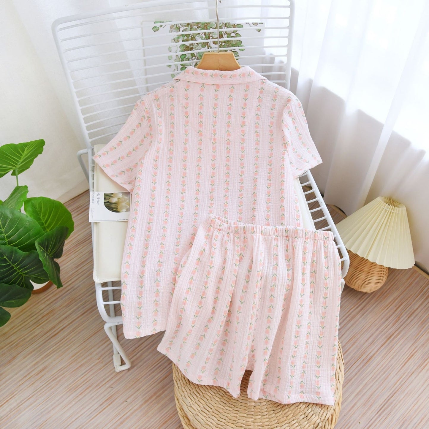 Floral Striped Pattern Lounge Coordinates