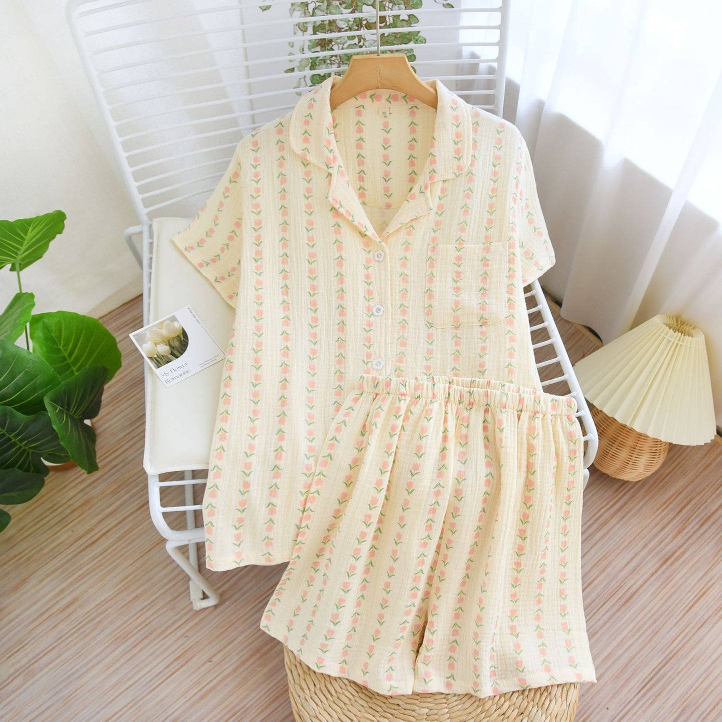 Floral Striped Pattern Lounge Coordinates