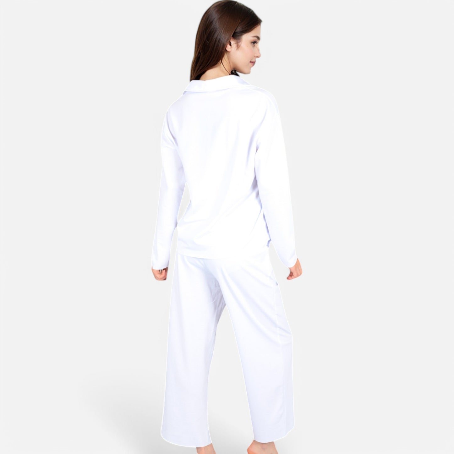 Women's Relaxed Fit Pullover and Wide Leg Lounge Pants Set