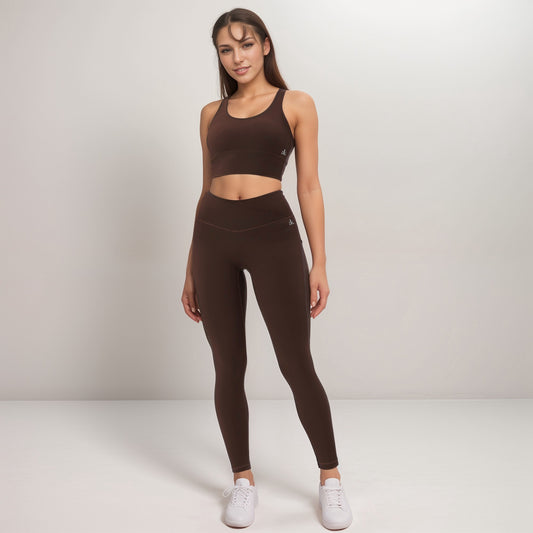 Women's Strappy Back Sports Bra with High Support