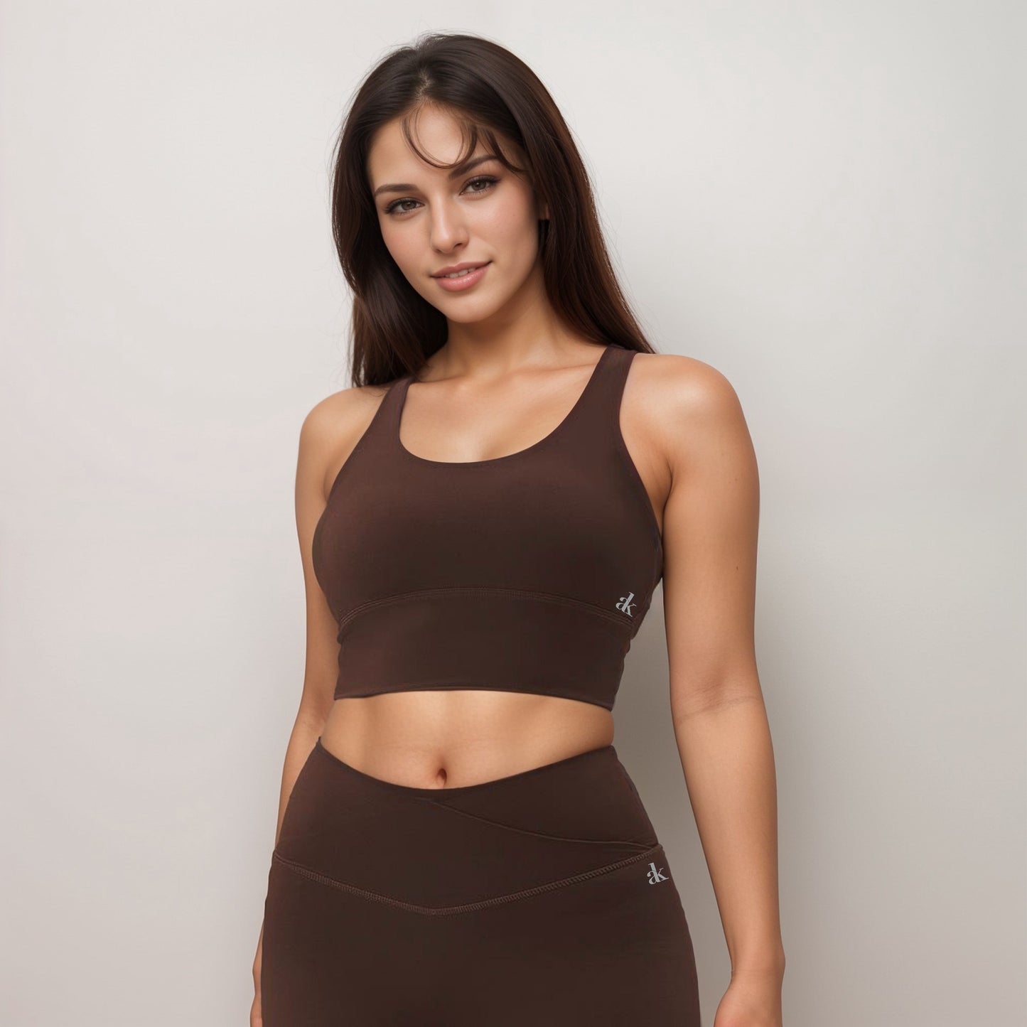 Women's Strappy Back Sports Bra with High Support