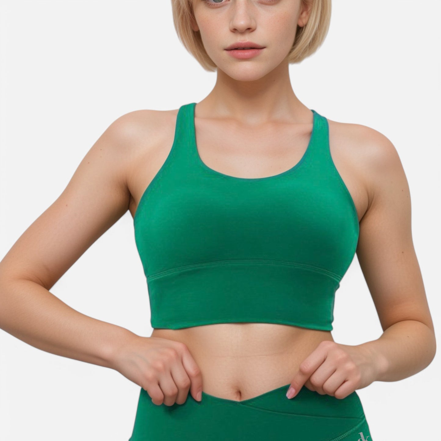 Women's Strappy Back Sports Bra with High Support