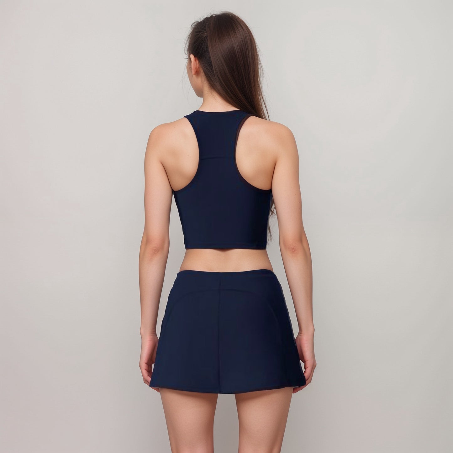 Active Women's Athletic Skort with Side Pocket and Built-In Shorts