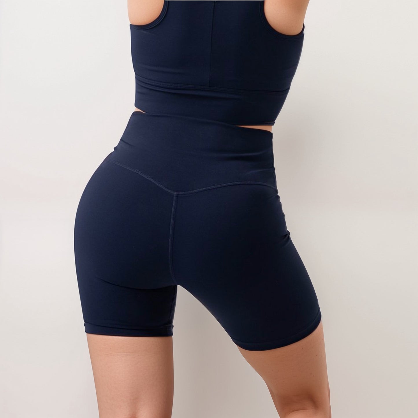 Active Women's High Waist Biker Shorts with Seamless Design