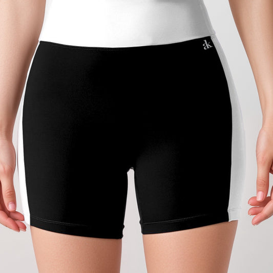 Active Women's High Waist Color Block Biker Shorts