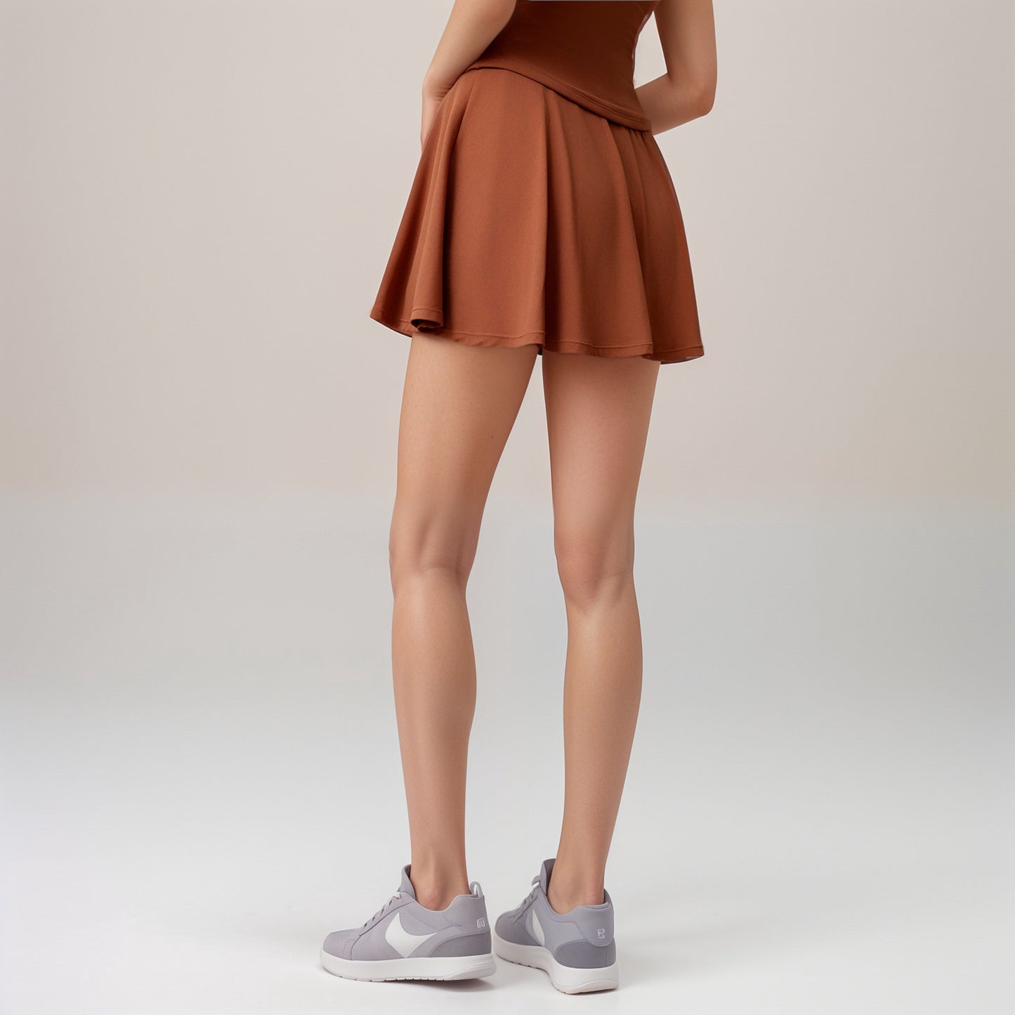 Active Women's Flowy Active Skirt with Smooth High Waistband and Lightweight Stretch Fabric