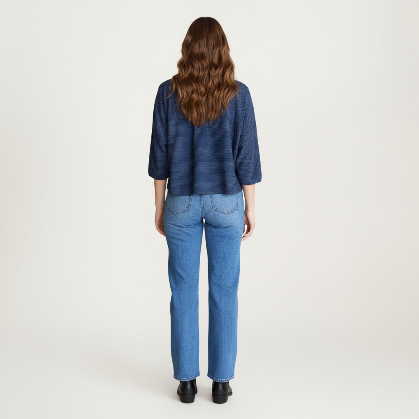 Textured Knit Button Front Jacket with Long Sleeves Oversized Chest Pockets Structured Hem and Everyday Silhouette