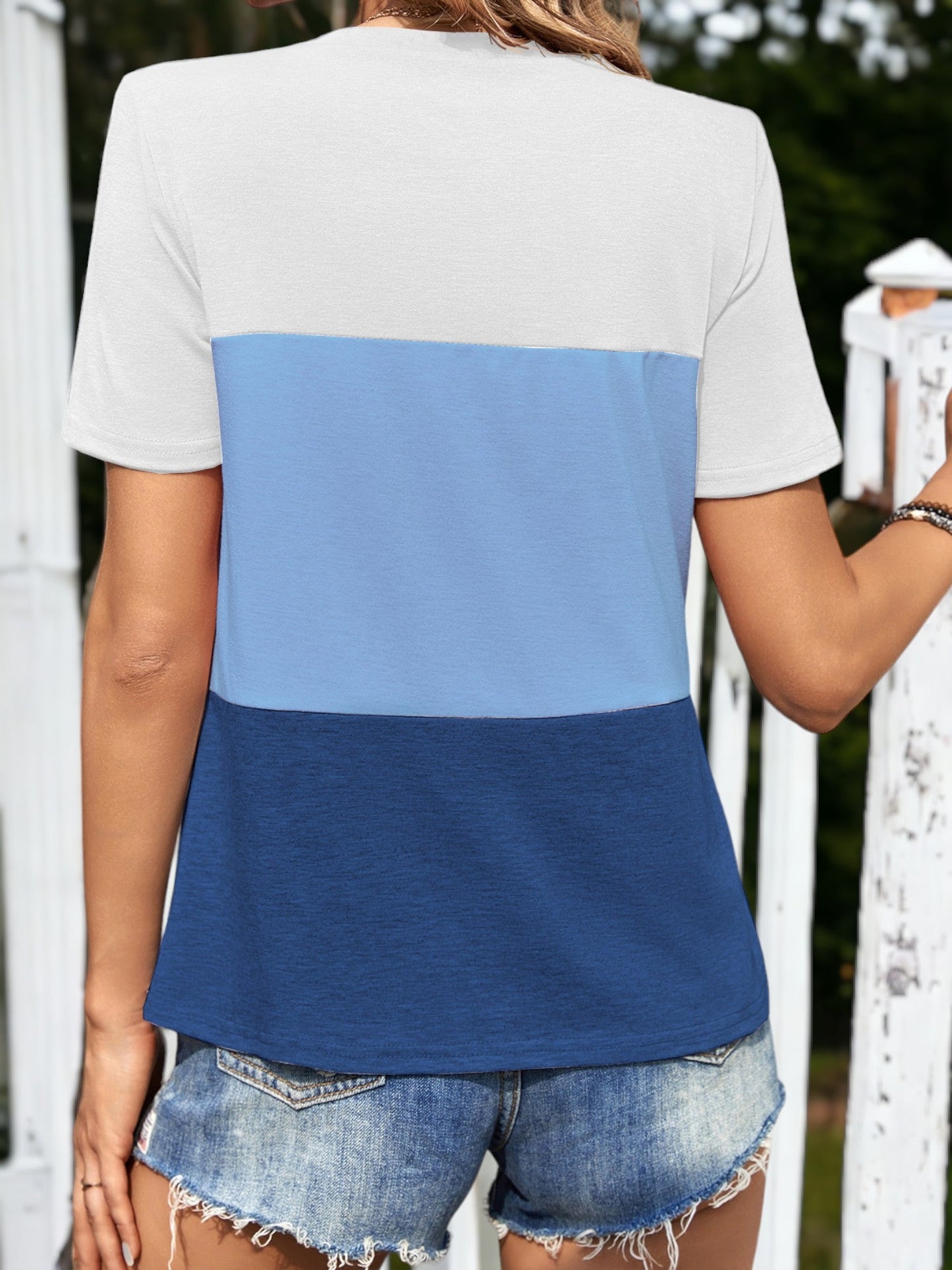 Triple Color Block T-Shirt