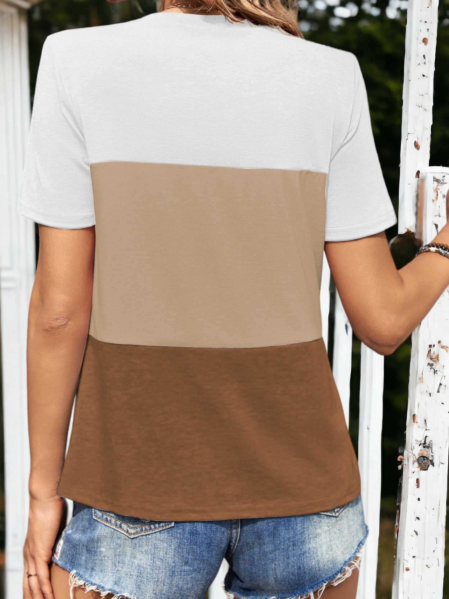 Triple Color Block T-Shirt