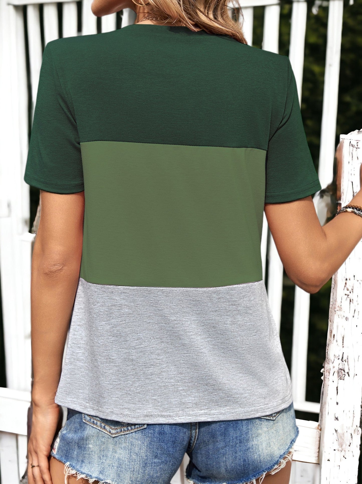 Triple Color Block T-Shirt