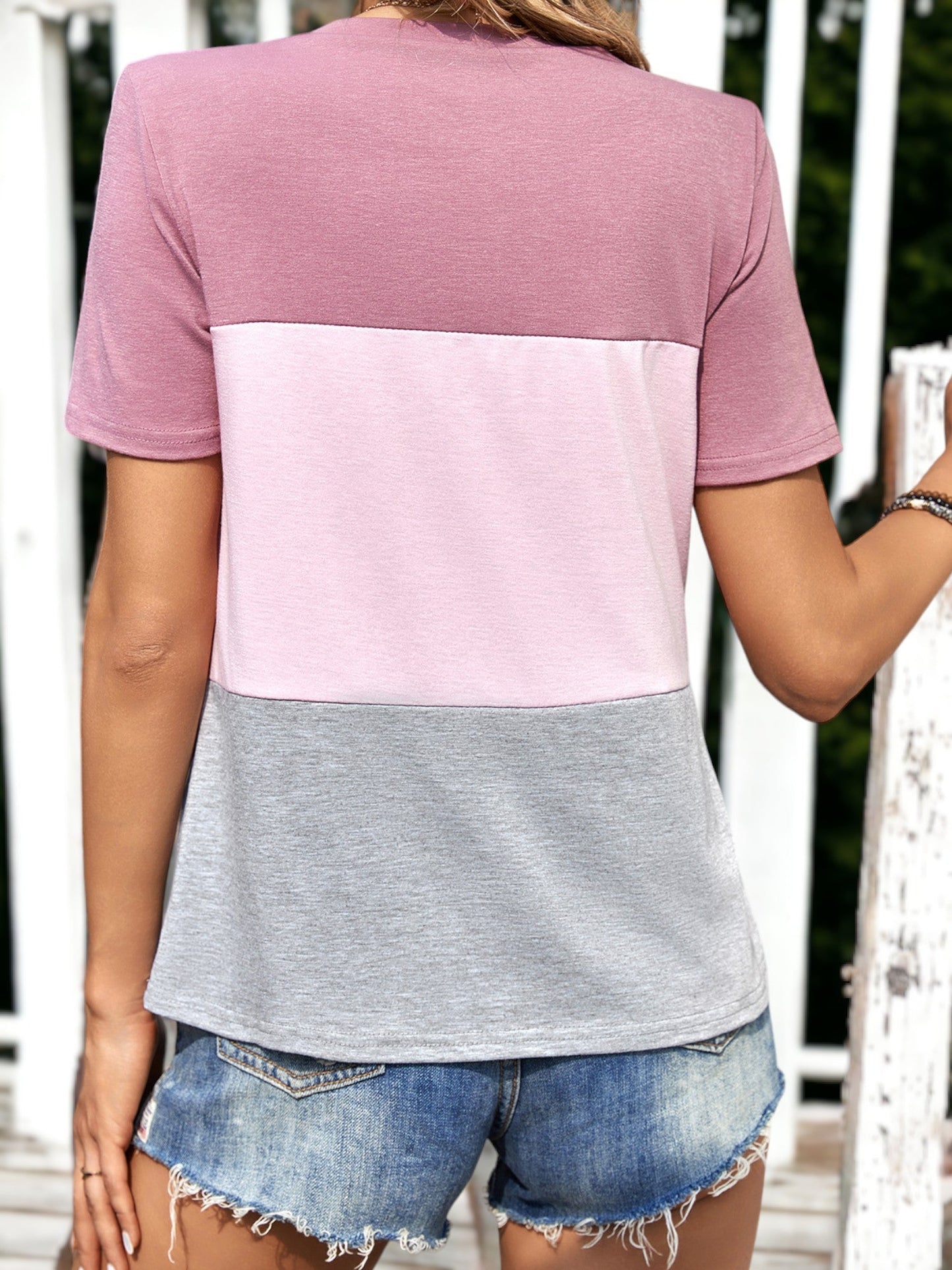 Triple Color Block T-Shirt