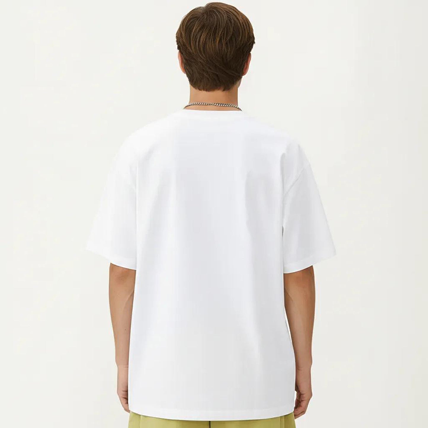 Men's Short Sleeve Graphic T-Shirt with Minimal Embroidered Details