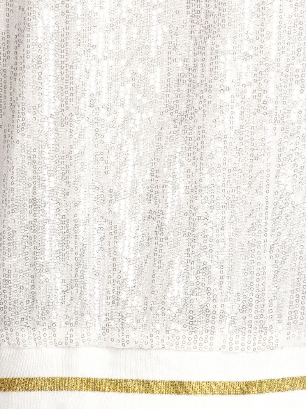 Striped Metallic Sequin Varsity Jacket