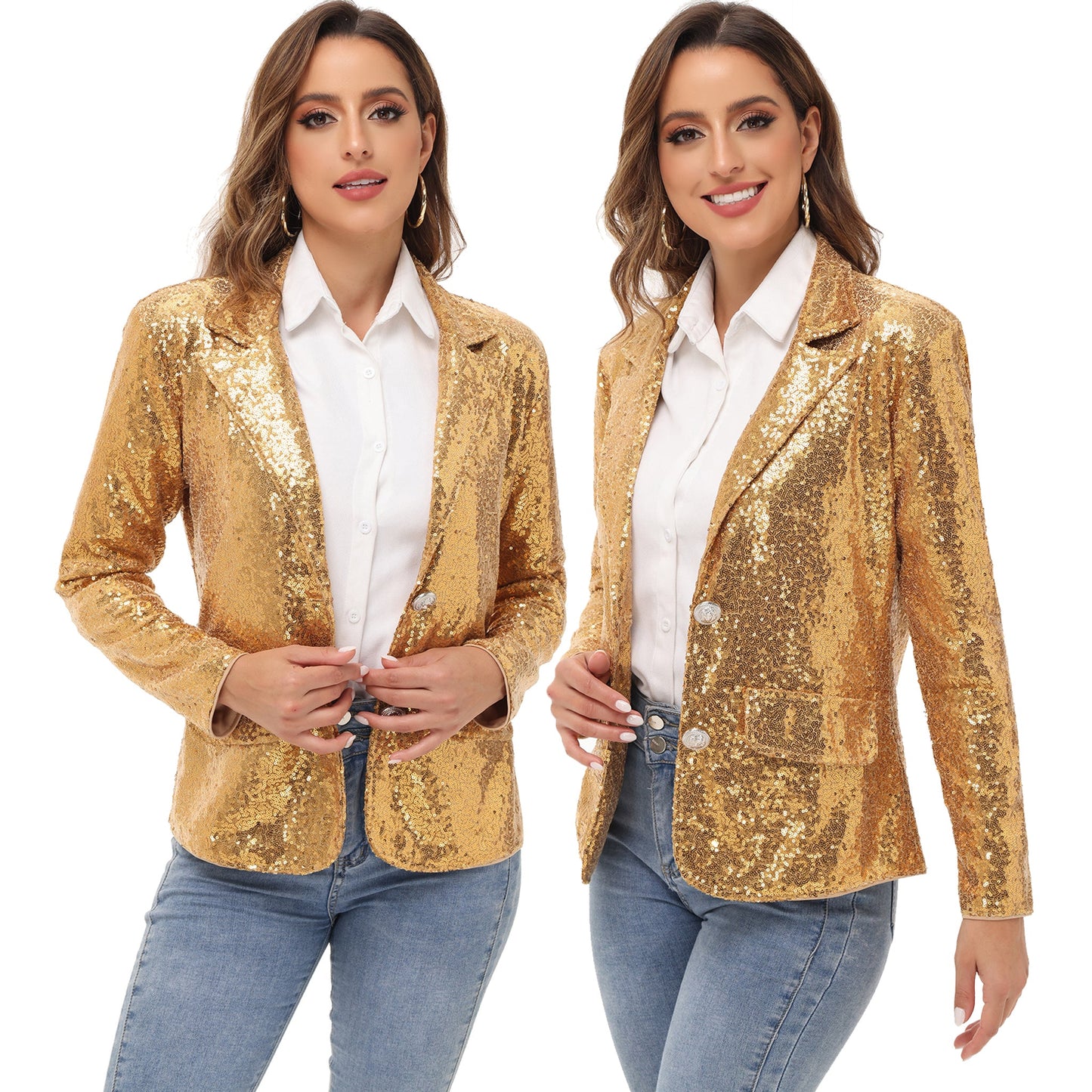 Sparkle Sequin Blazer Jacket