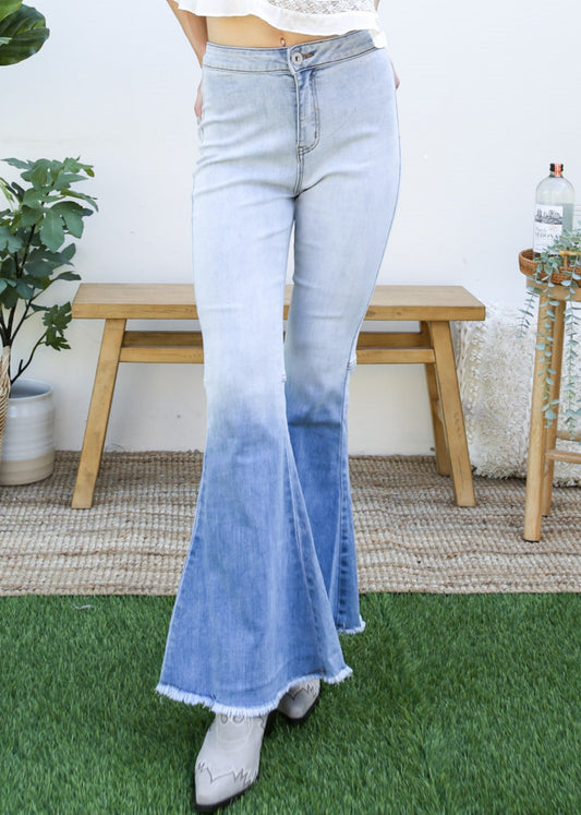Bell Bottom High Waist Denim Jeans