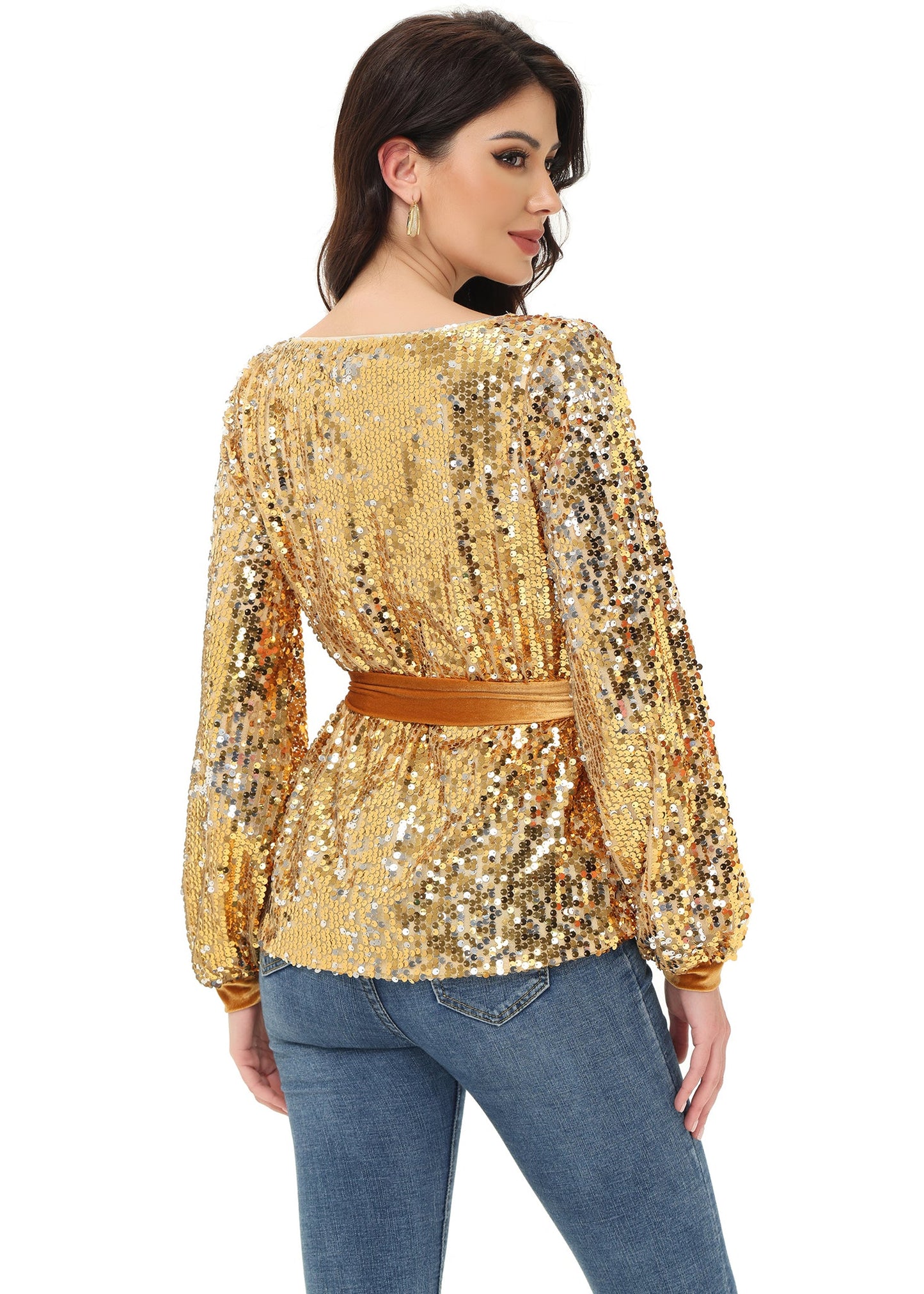 Sequin Party Sweatshirt Pullover Top
