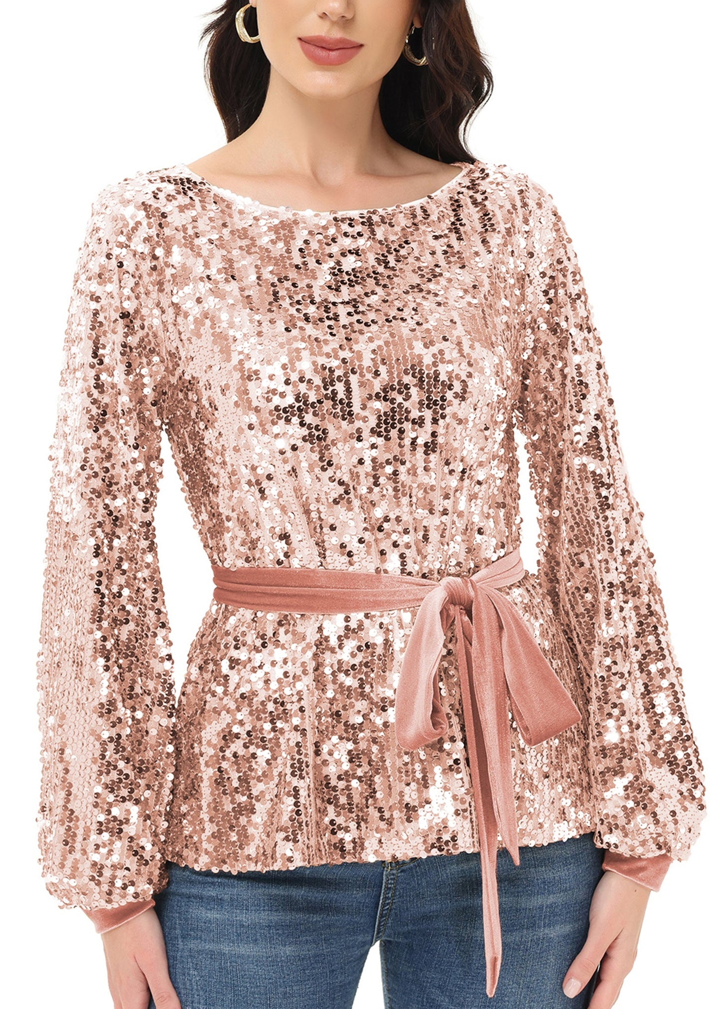 Sequin Party Sweatshirt Pullover Top