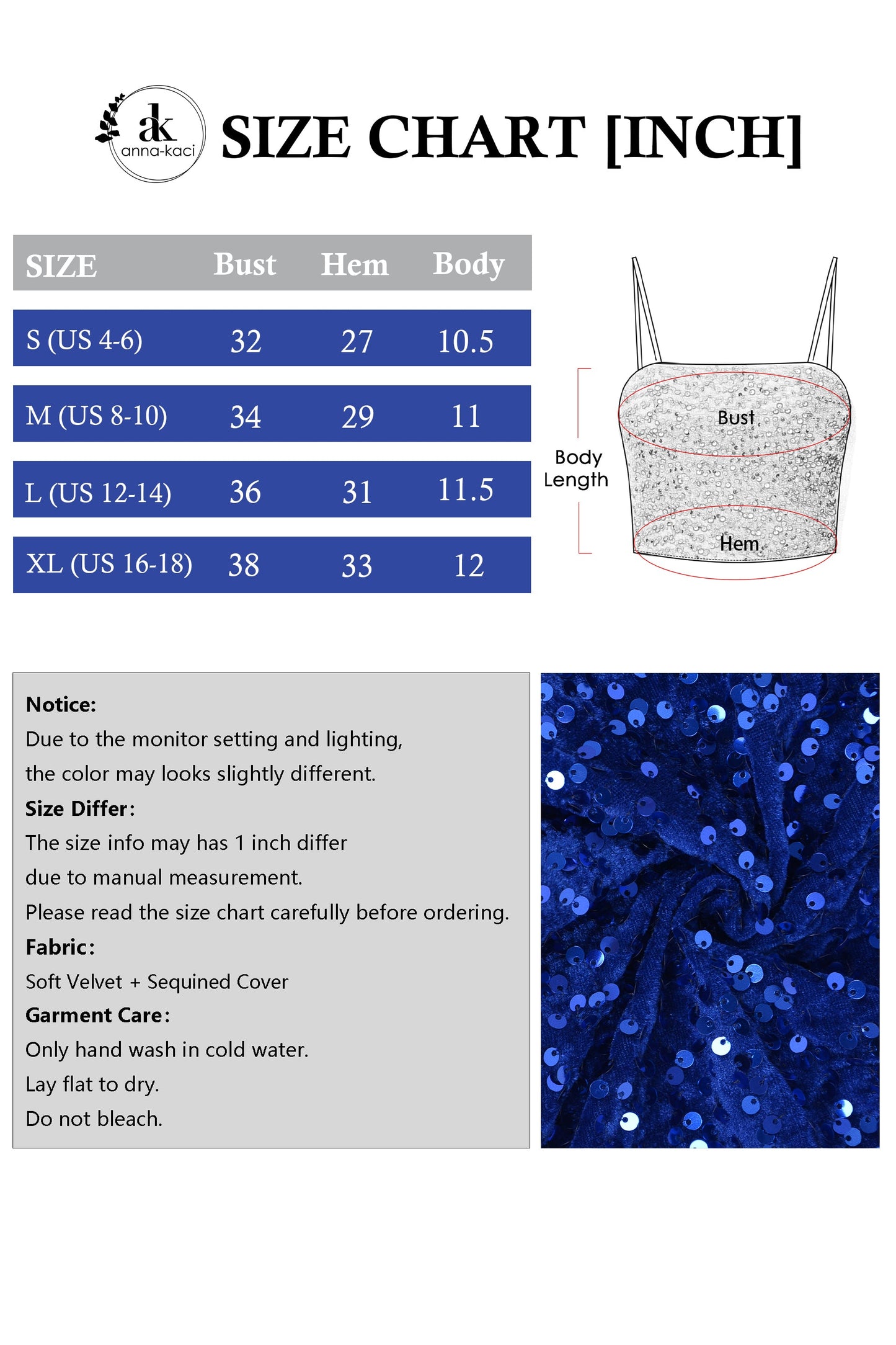 Anna-Kaci Women's Sparkly Sequin Cami Tops Crop Club Party Glitter Spaghetti Strap Tube Top