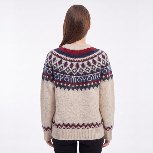 Fair Isle Crewneck Pullover Sweater