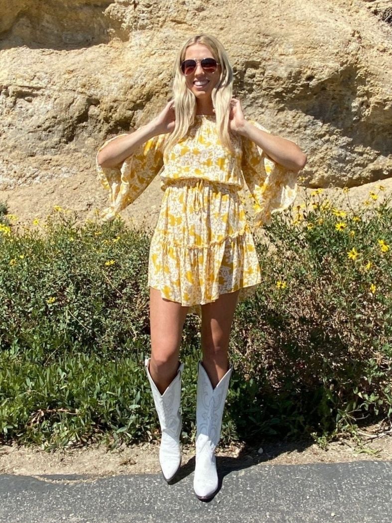 Off Shoulder Ruffle Romper