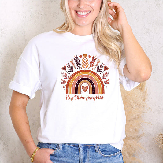 "Hey There Pumpkin" Cozy Fall T-Shirt