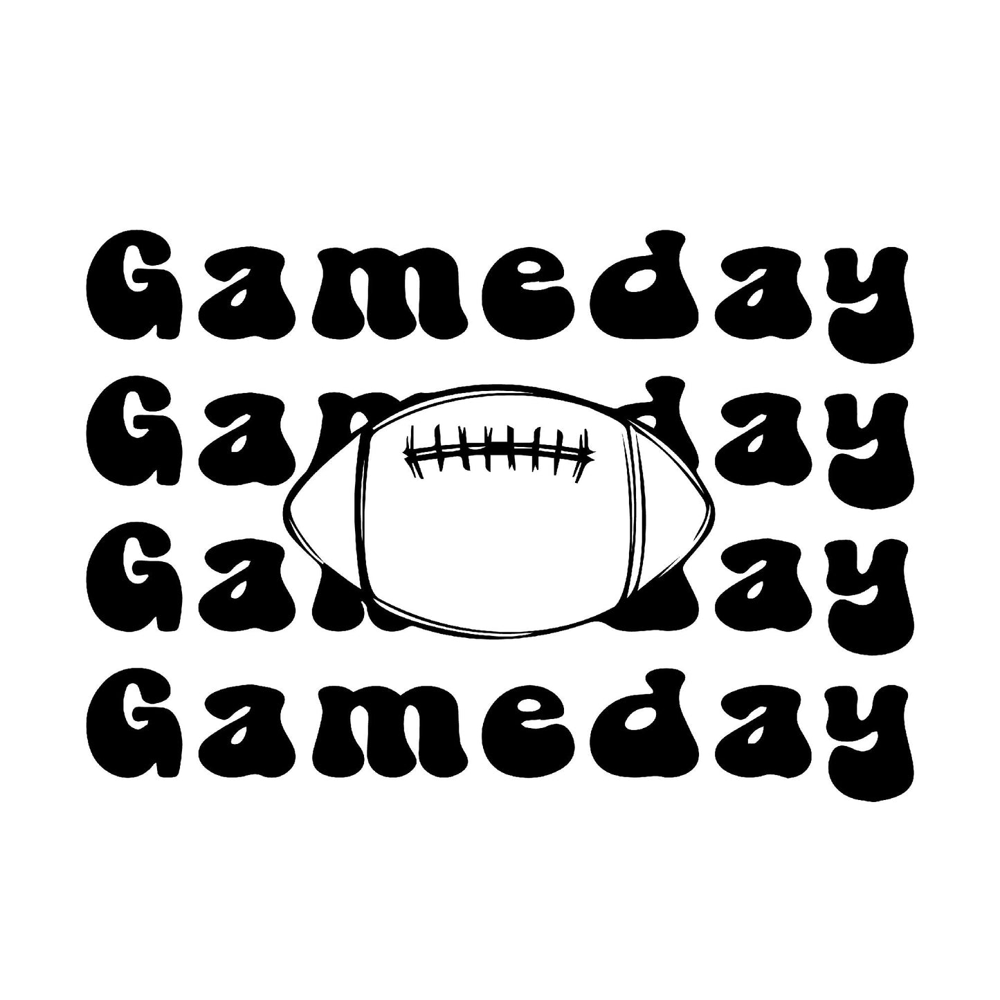 Gameday Glory: American Football Design Shirt