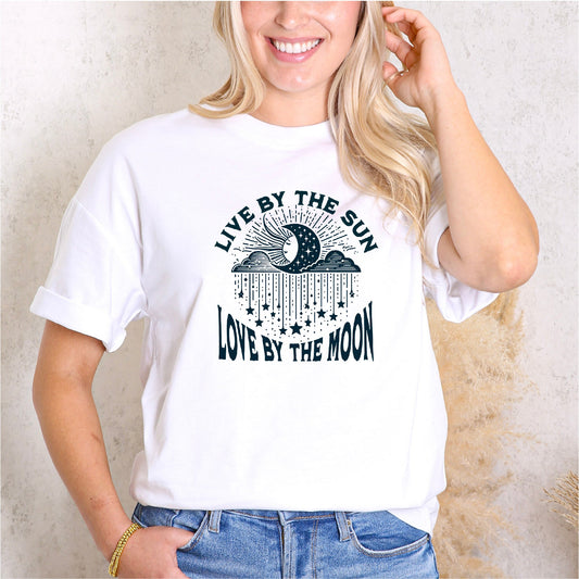 "Live by the Sun, Love by the Moon" Celestial Harmony T-Shirt