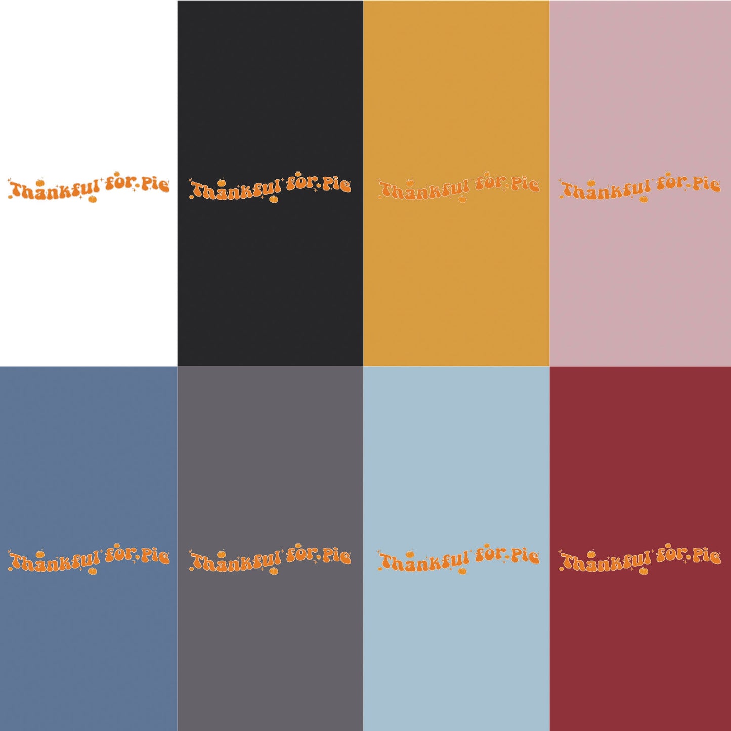 Pies of Gratitude" Sparkling Autumn-themed T-Shirt"