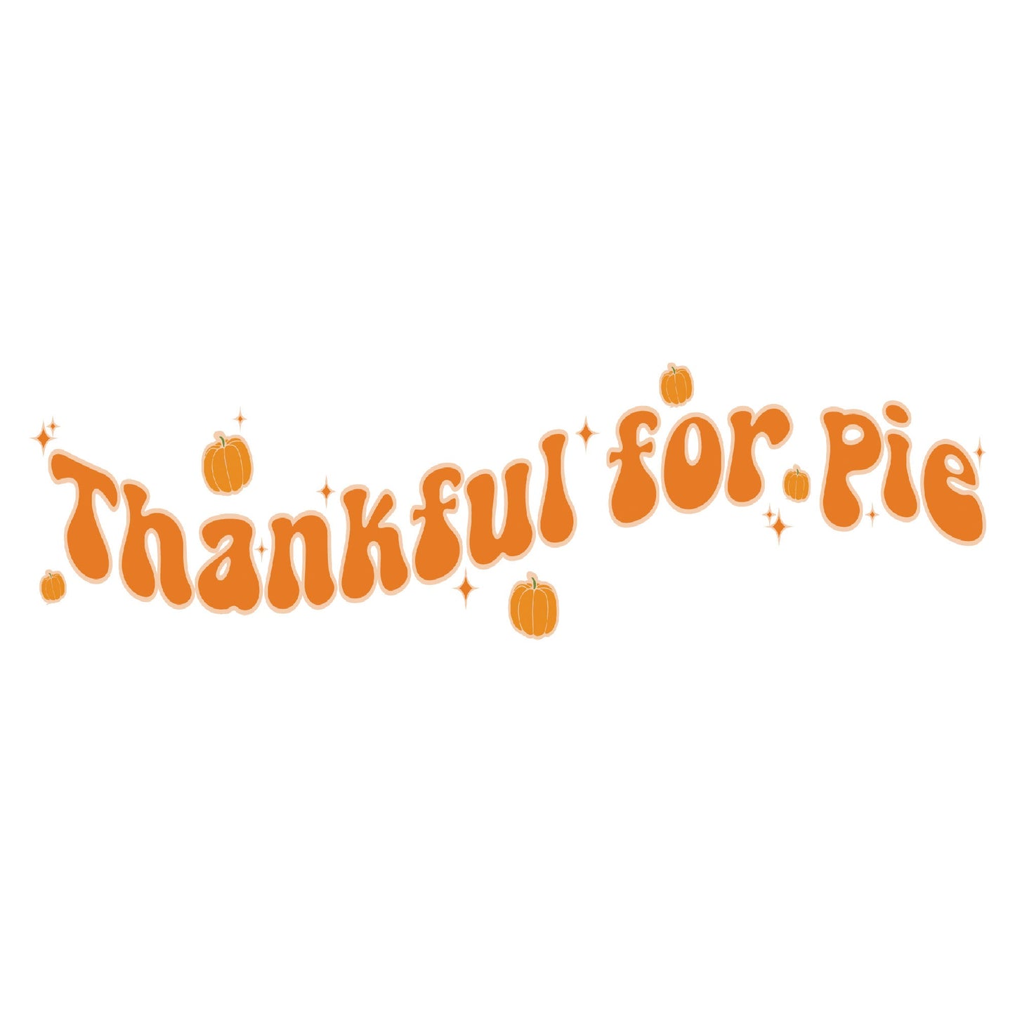 Pies of Gratitude" Sparkling Autumn-themed T-Shirt"