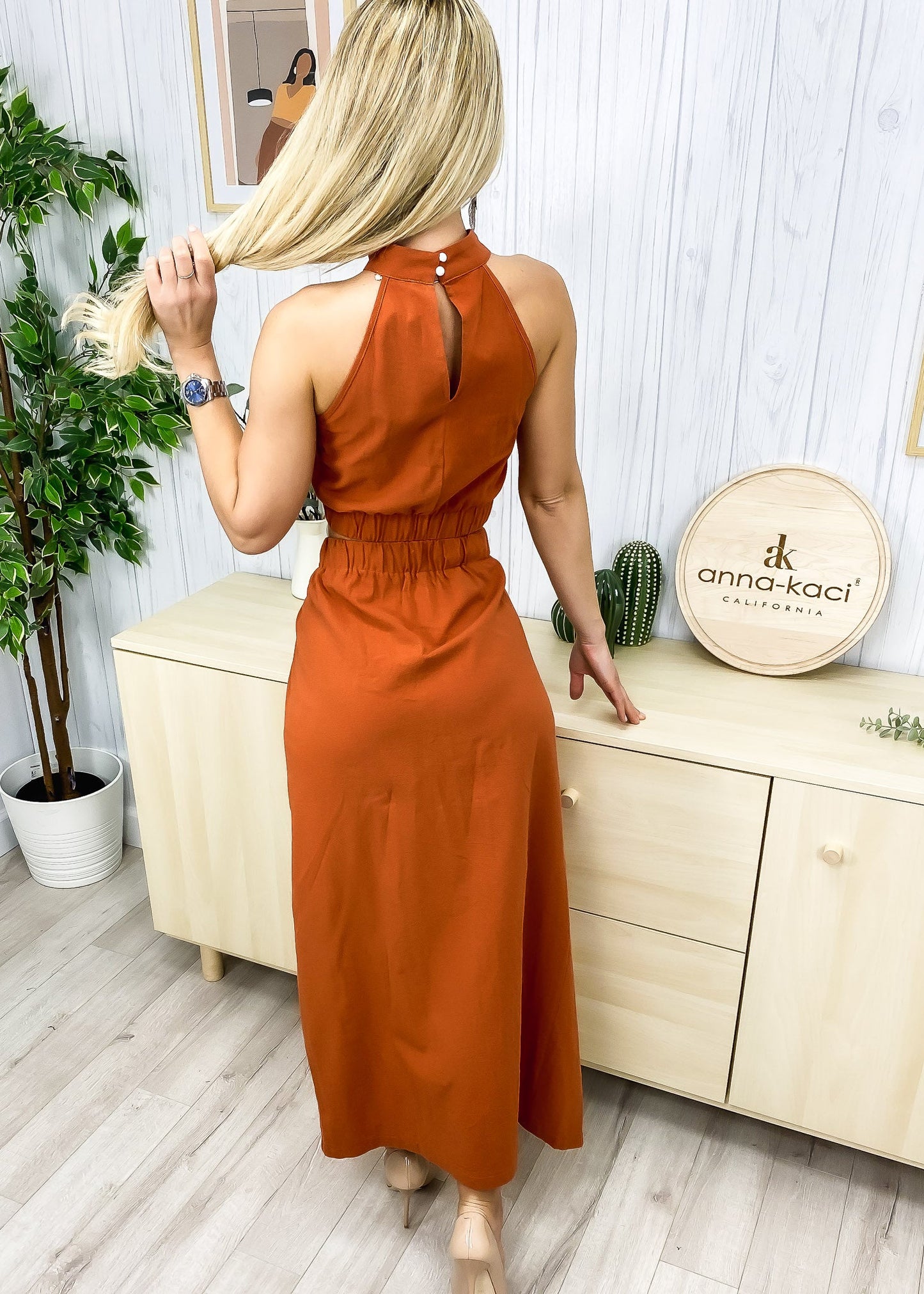 Halter Top and Wrap Skirt Coordinates
