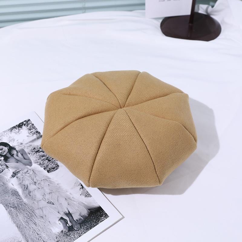 Solid Color Pumpkin Beret