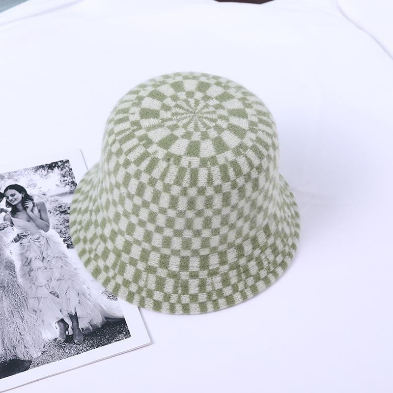 Checkered Print Funky Hat