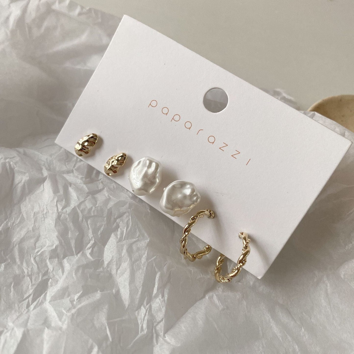 Variety Gold Stud Earrings