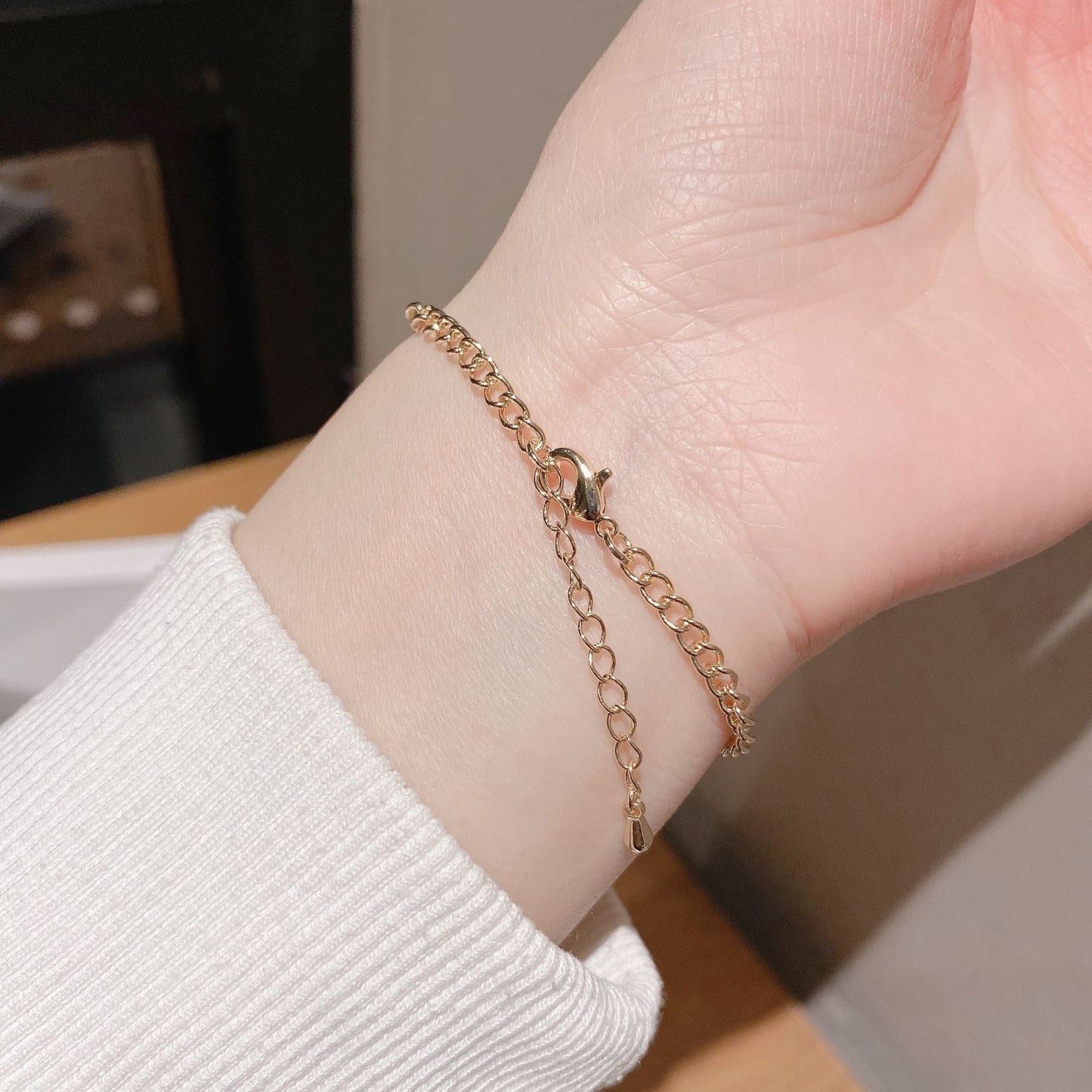 Silver Rollerball Gold Bracelet