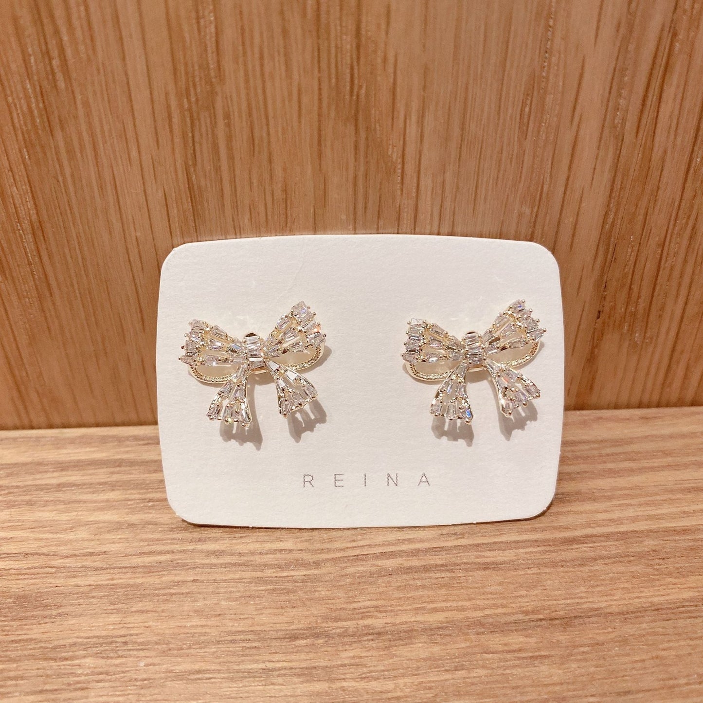 Crystal Bow Ear Studs