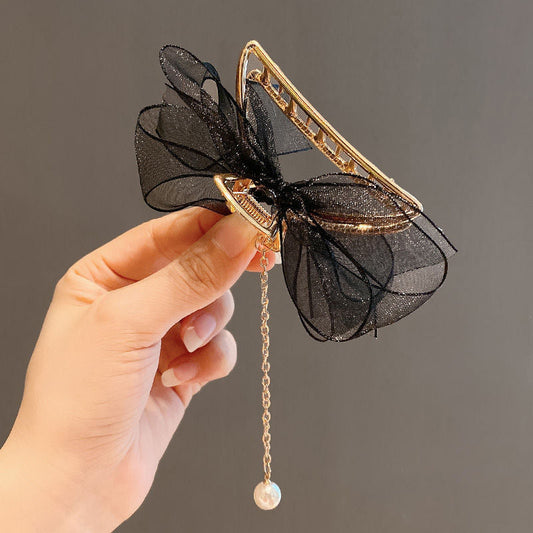 Fluffy Hair Claw Variety with Dangling Tassels