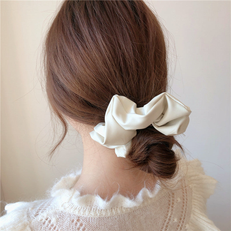 Faux Leather Scrunchy