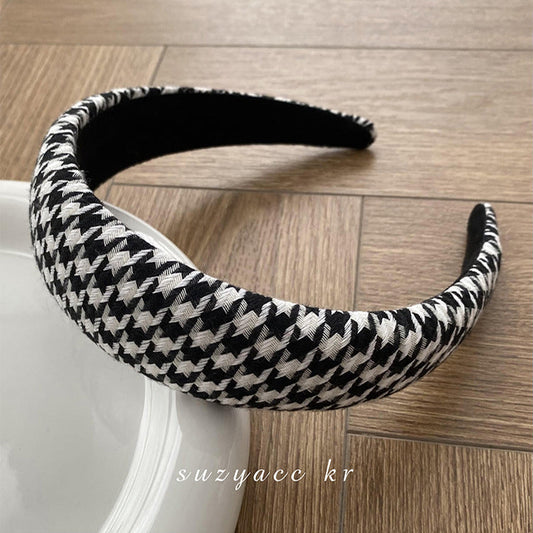 Houndstooth Wide Headband