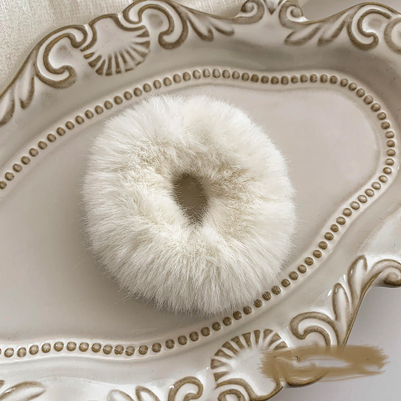 Cream and White Colored Scrunchy Variety