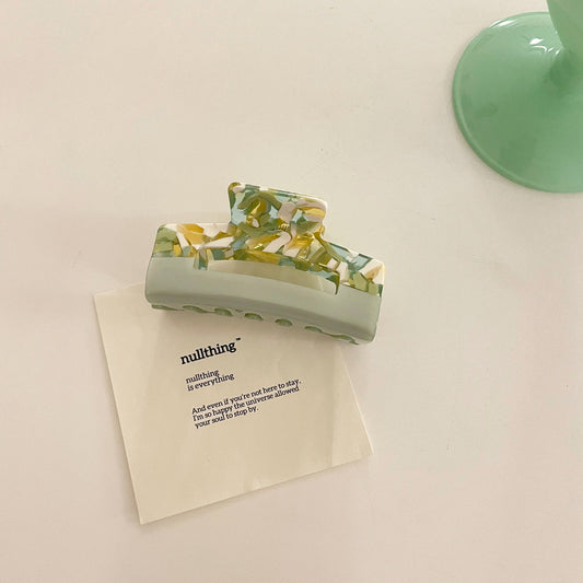 Marbleized Confetti Small Acrylic Hair Claw