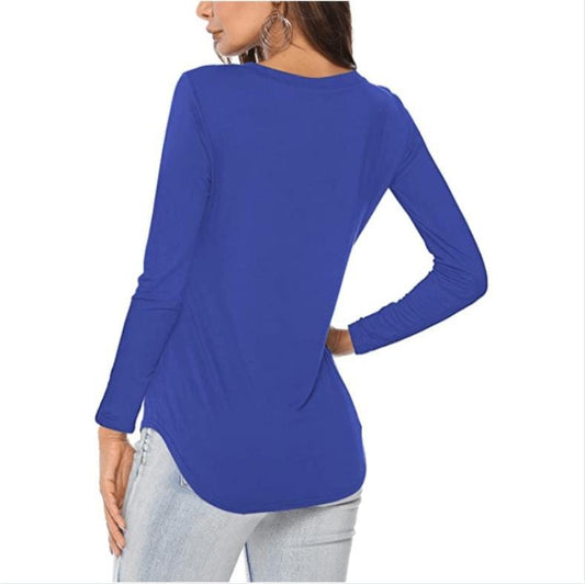 Solid Rounded Hem Tee