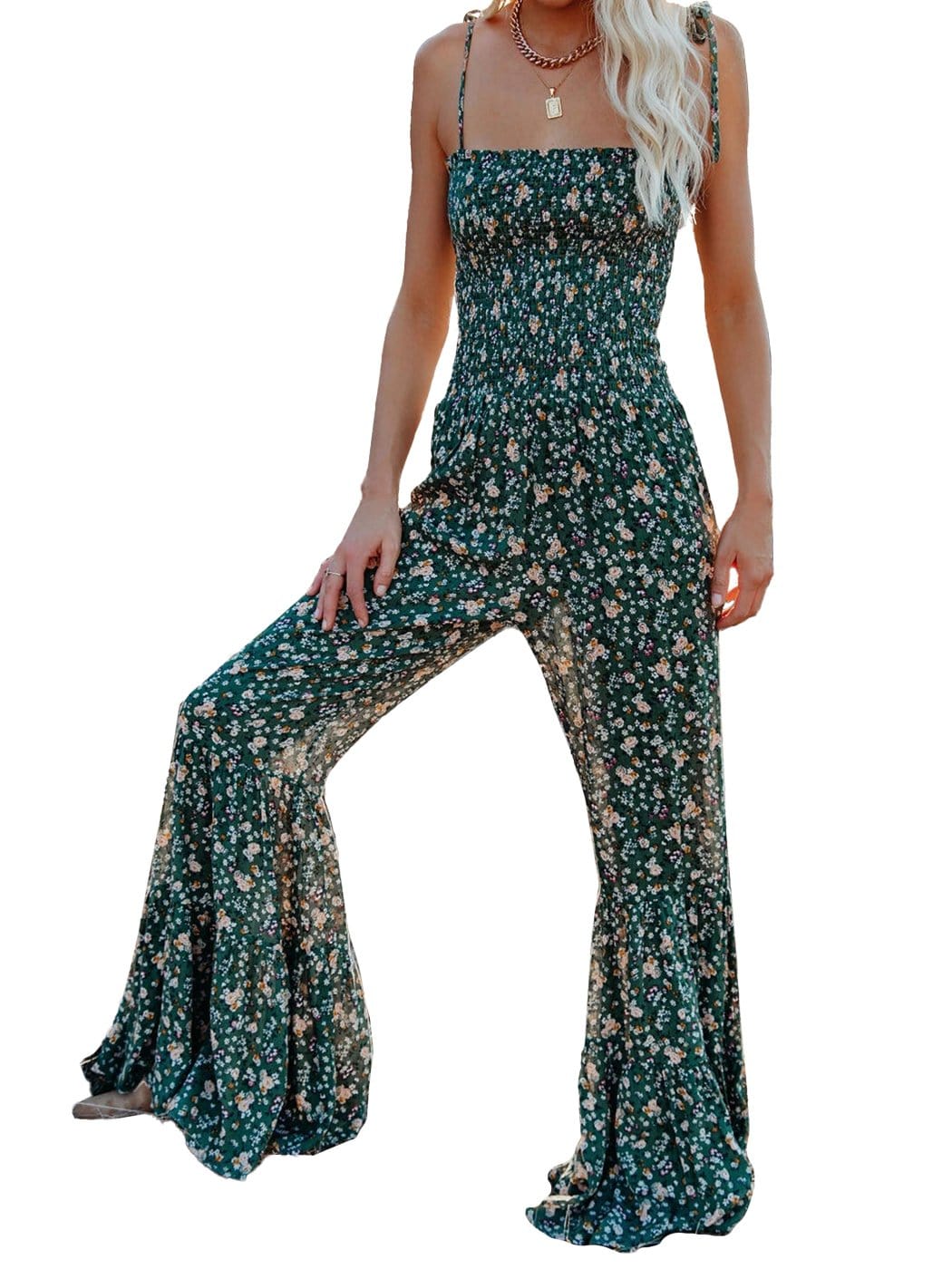 Floral Dream Smocked Romper