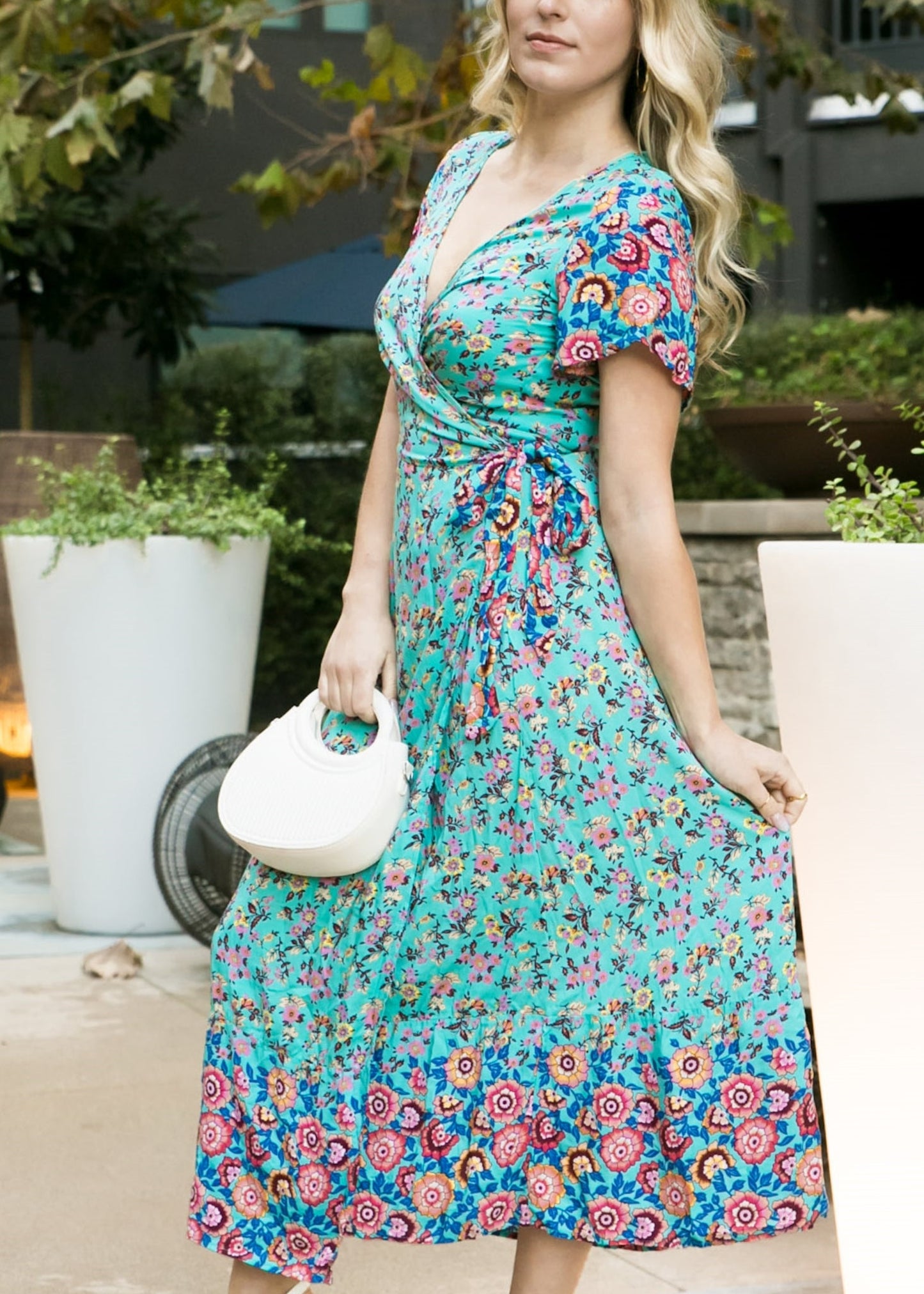 Boho Side Wrap Paradise Dress